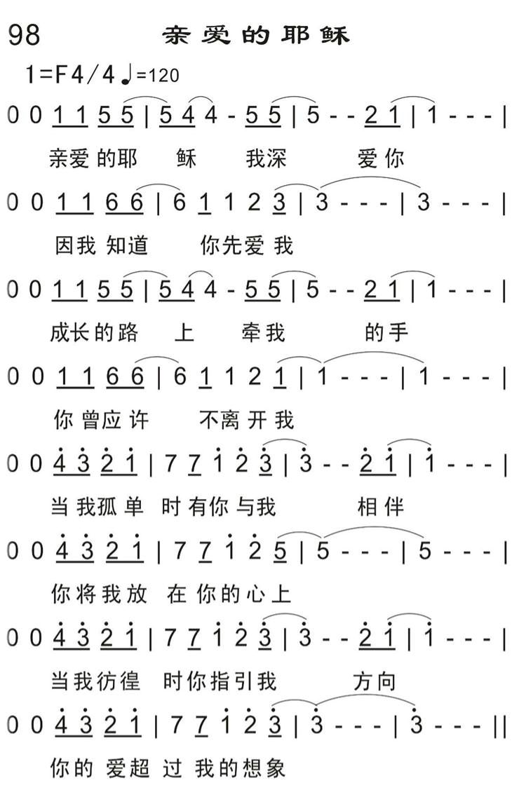 亲爱的耶稣 第 1 页