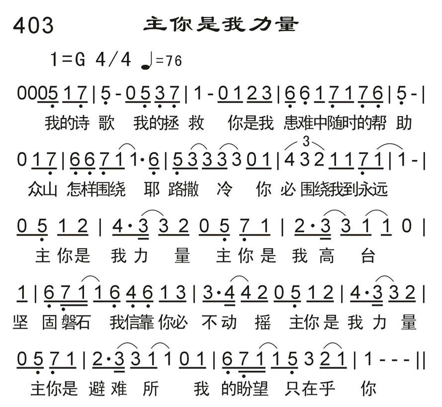 主你是我力量 第 1 页