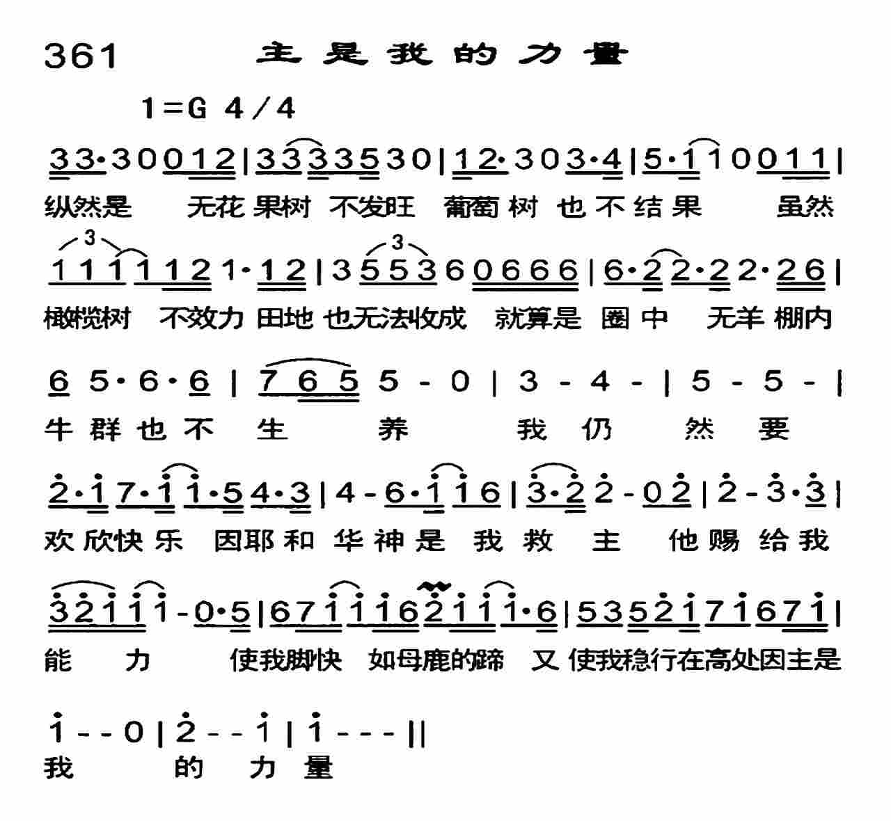 主是我的力量 第 1 页