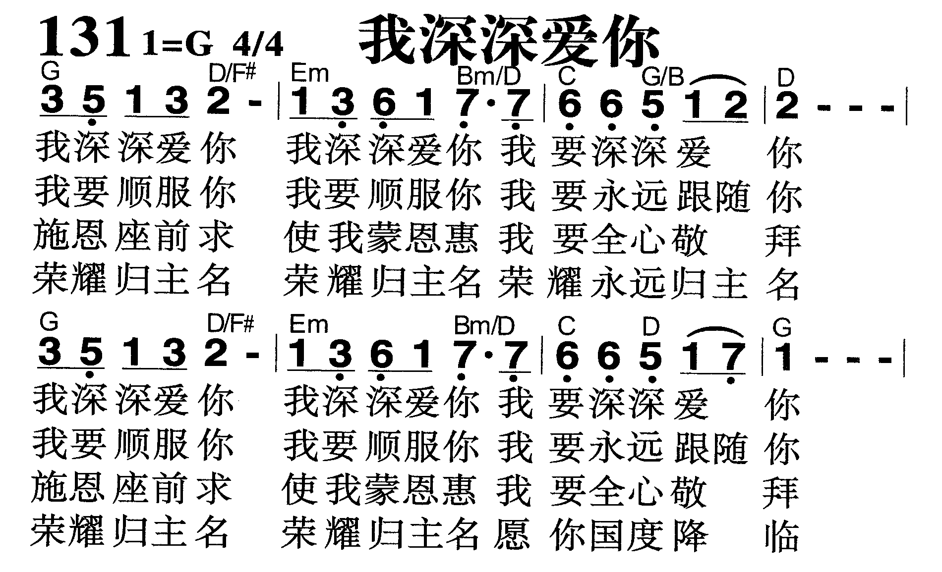 我深深爱你 第 1 页
