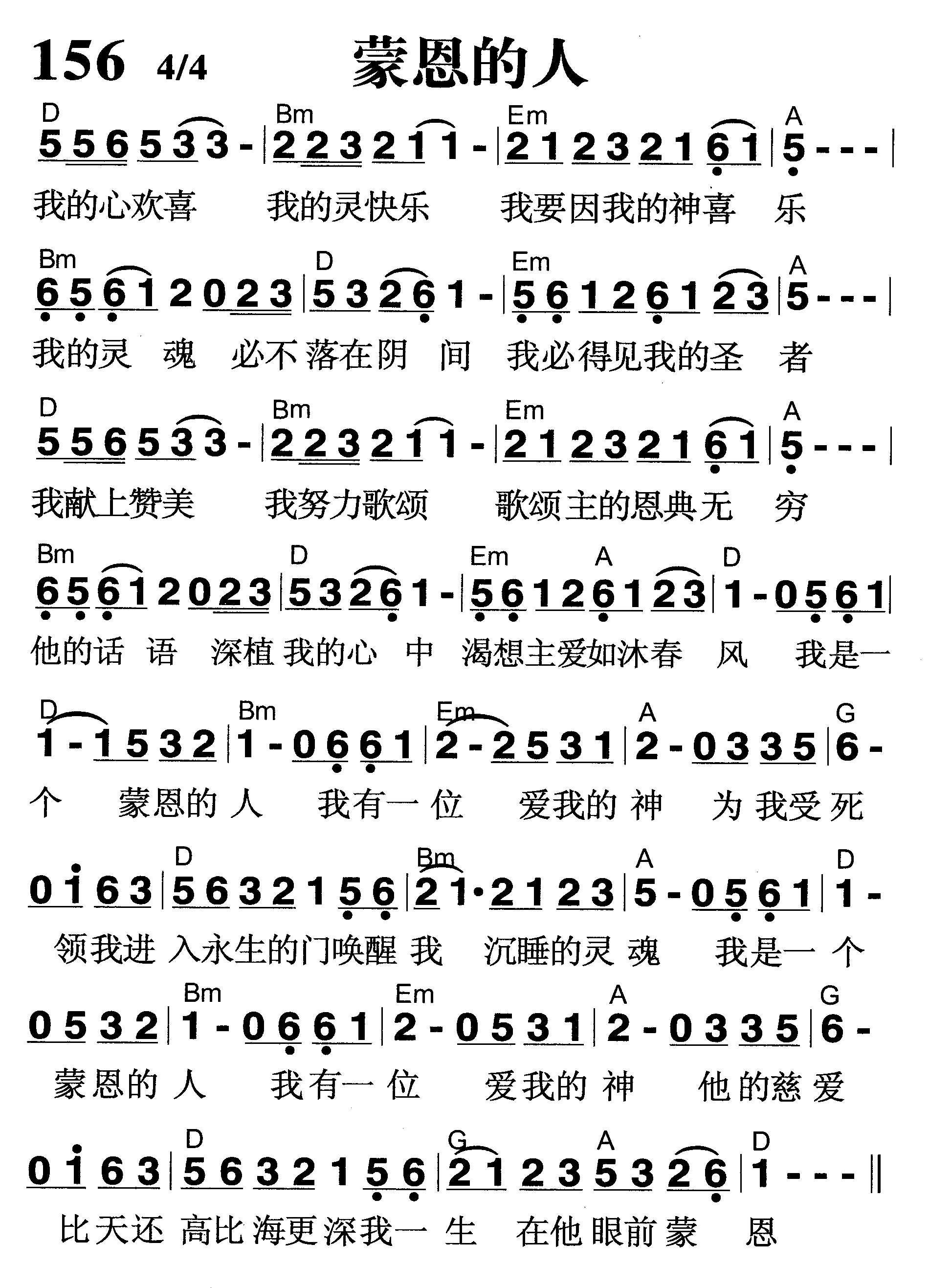 蒙恩的人 第 1 页