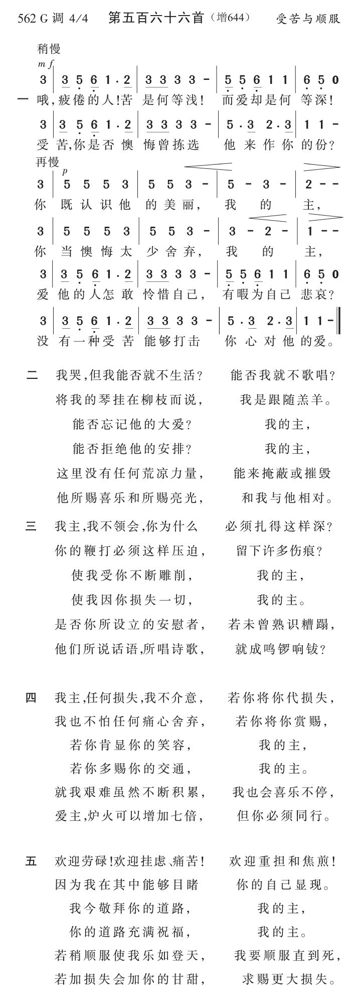 哦疲倦的人苦是何等浅 第 1 页
