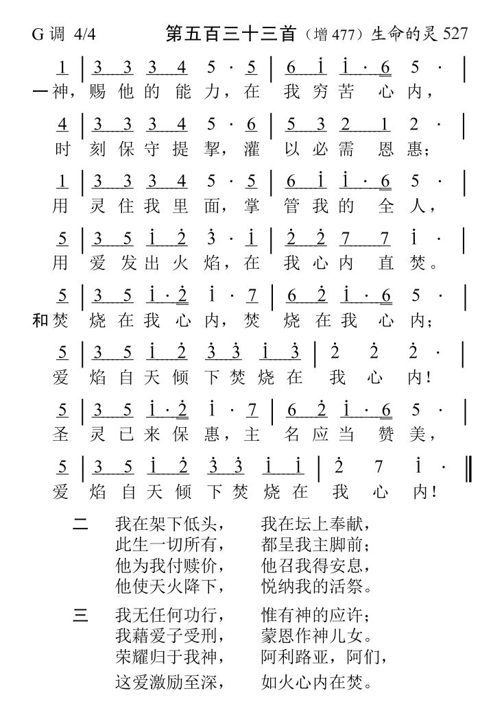 神赐他的能力在我穷苦心内 第 1 页