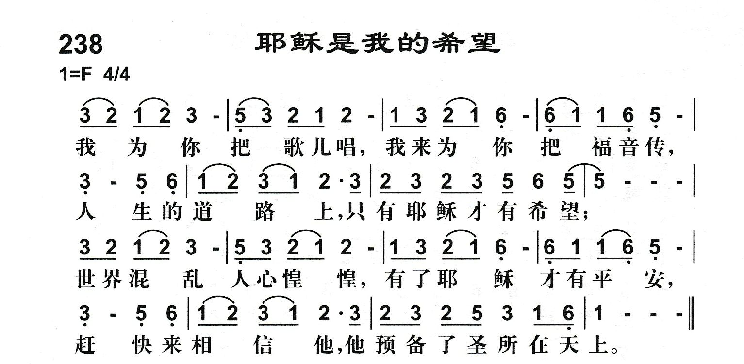 耶稣是我的希望 第 1 页