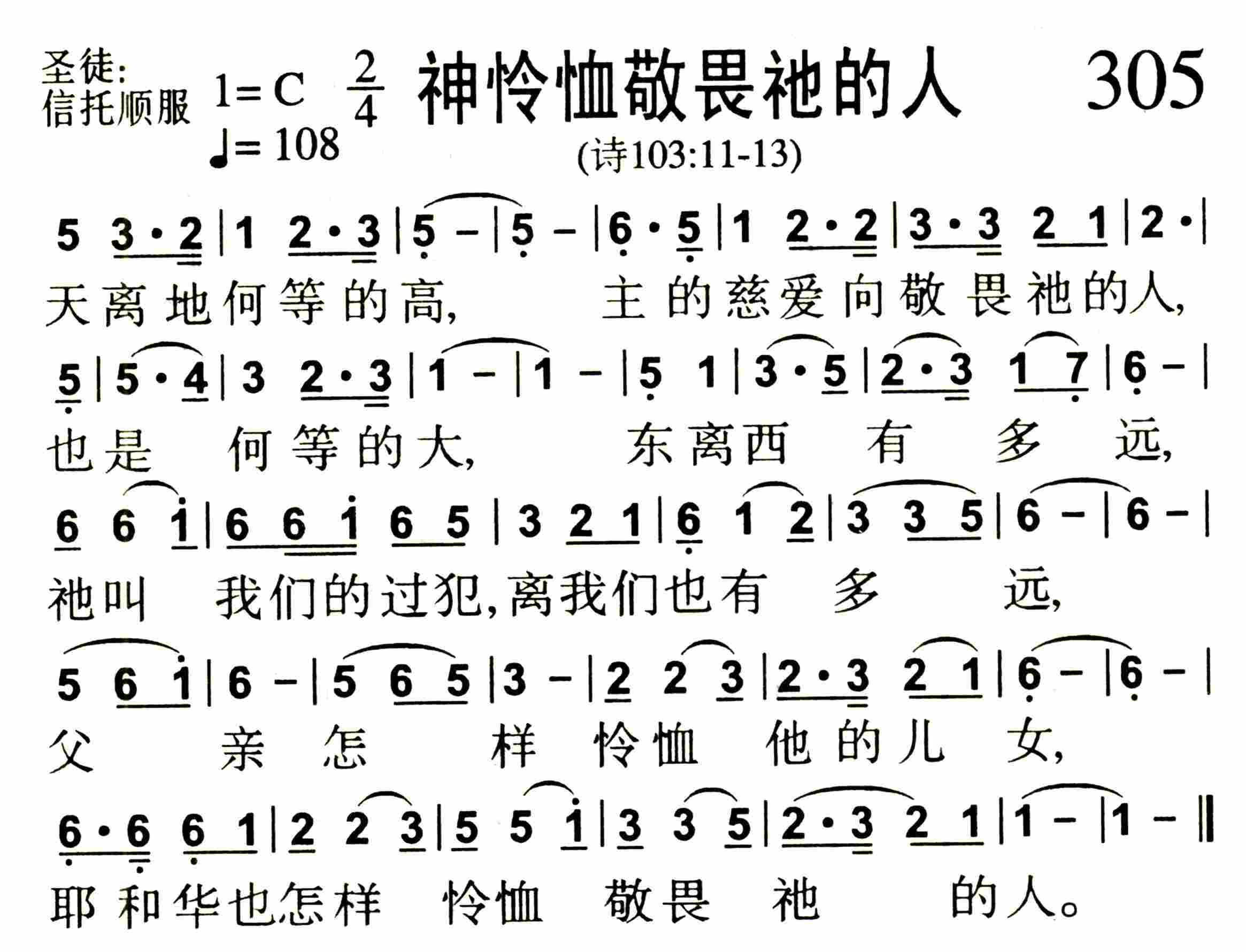 神怜恤敬畏祂的人 第 1 页